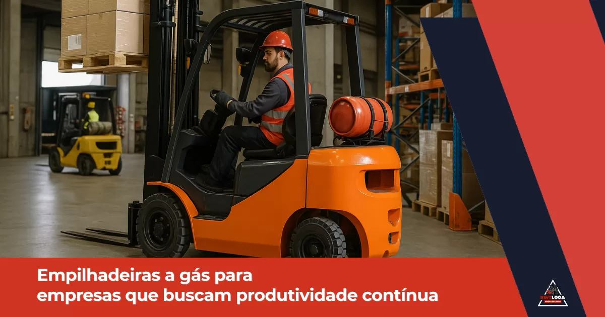 Empilhadeiras a gás para empresas que buscam produtividade contínua