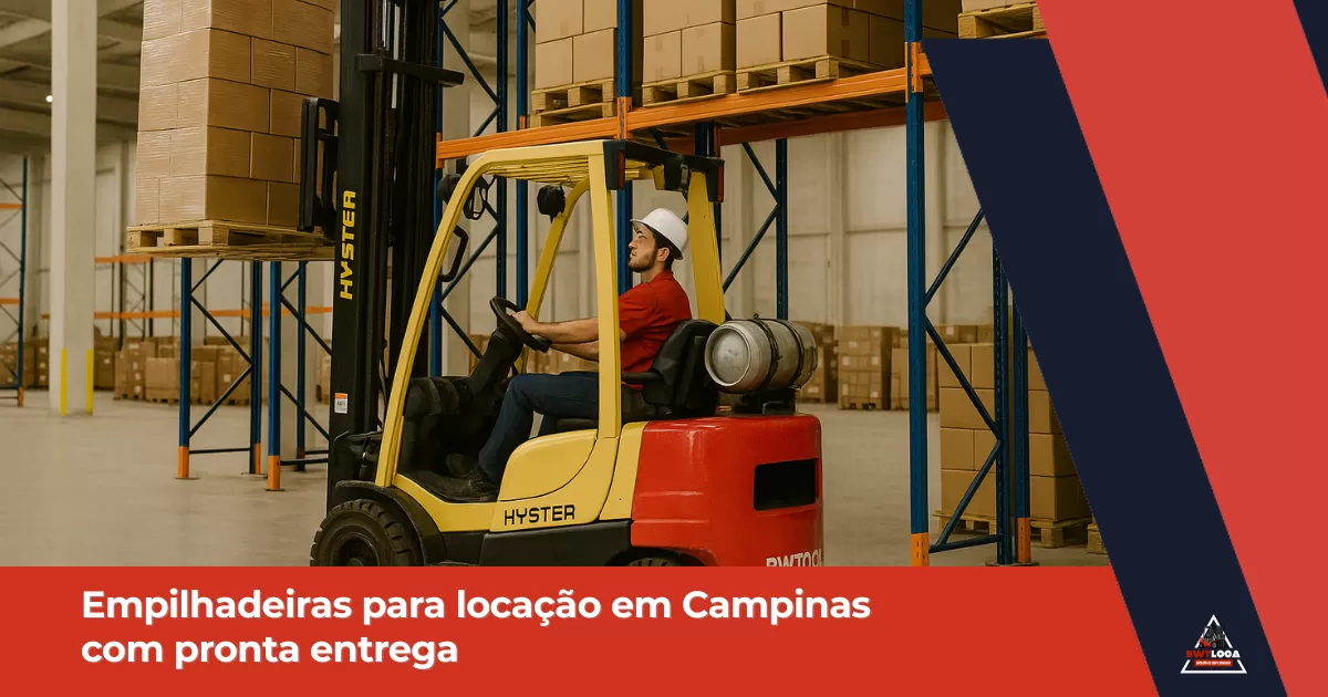 Empilhadeiras para locação em Campinas com pronta entrega